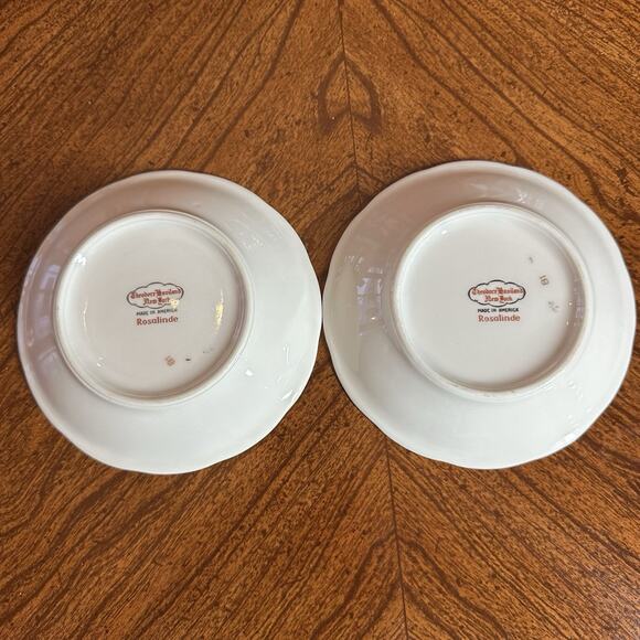 Vtg Theodore Haviland NY Rosalinde 5" Dessert Fruit Bowls Grandmacore Floral 2 - Picture 2 of 3